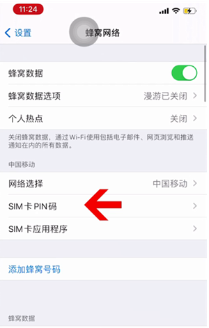 平乐苹果14维修网分享如何给iPhone14的SIM卡设置密码 