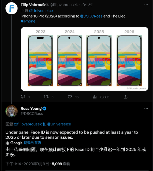 平乐苹果手机维修分享:屏下Face ID有什么优势？iPhone何时会有屏下Face ID？ 