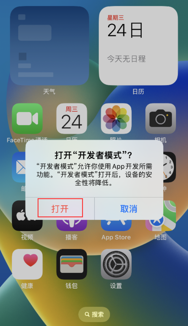 平乐苹果手机维修分享如何打开开发者模式 