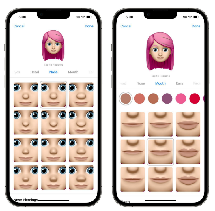 平乐苹果手机维修分享​iOS 16中的拟我表情有了哪些变化和升级 